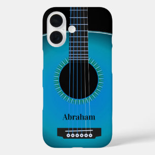 Coque Pour iPhone 16 Texture Arrière - plan de guitare