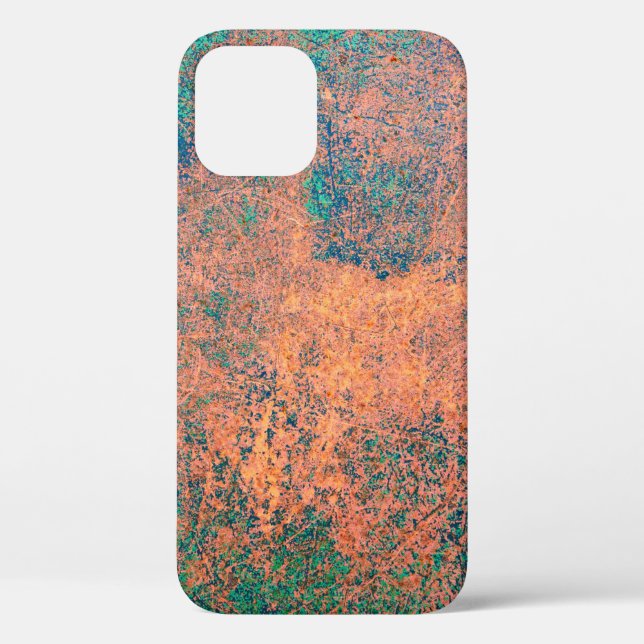 Coques Case-Mate iPhone Texture arrière - plan de plaque métallique rouill (Verso)