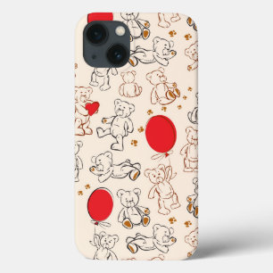 Coques Pour iPhone Texture avec le nounours