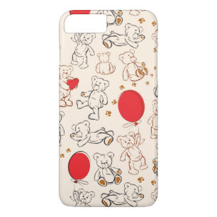 Coques Pour iPhone Texture avec le nounours