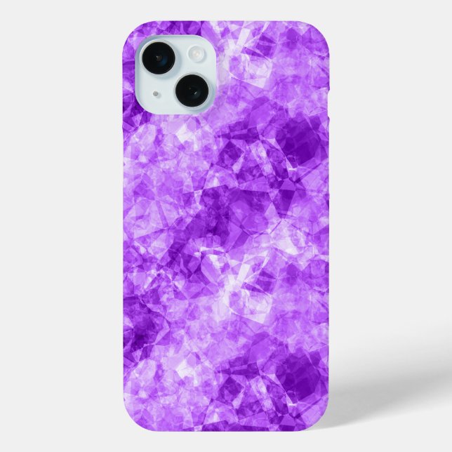Coques Case-Mate iPhone Texture crumplée violette (Verso)