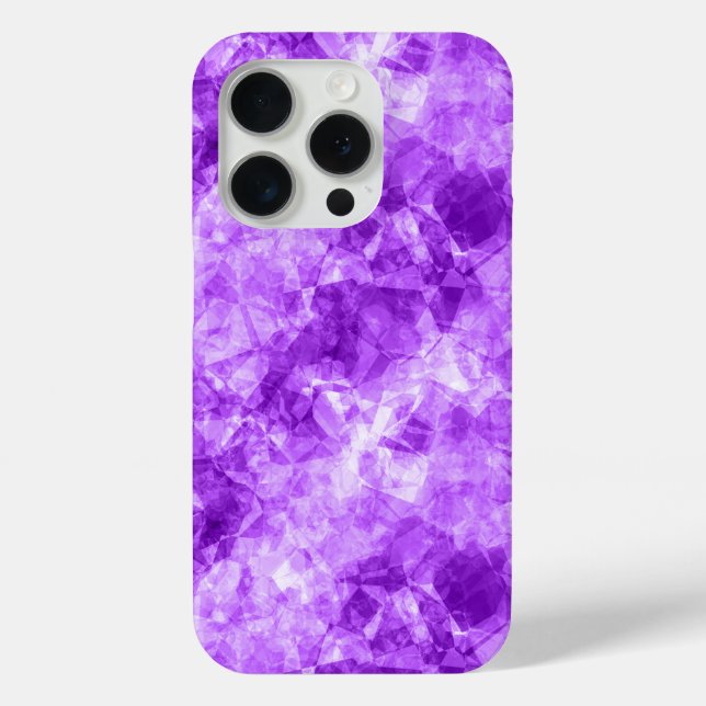 Coques Case-Mate iPhone Texture crumplée violette (Verso)