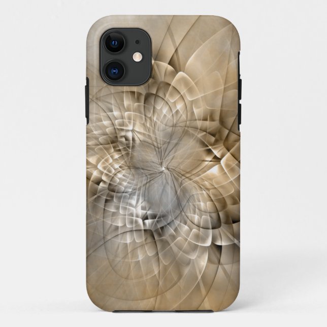 Coques Case-Mate iPhone Texture d'art fractal moderne abstrait aux tons de (Dos)