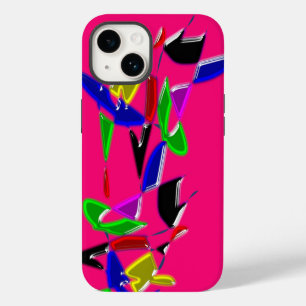 Coque Case-Mate iPhone Texture d'art moderne, rose