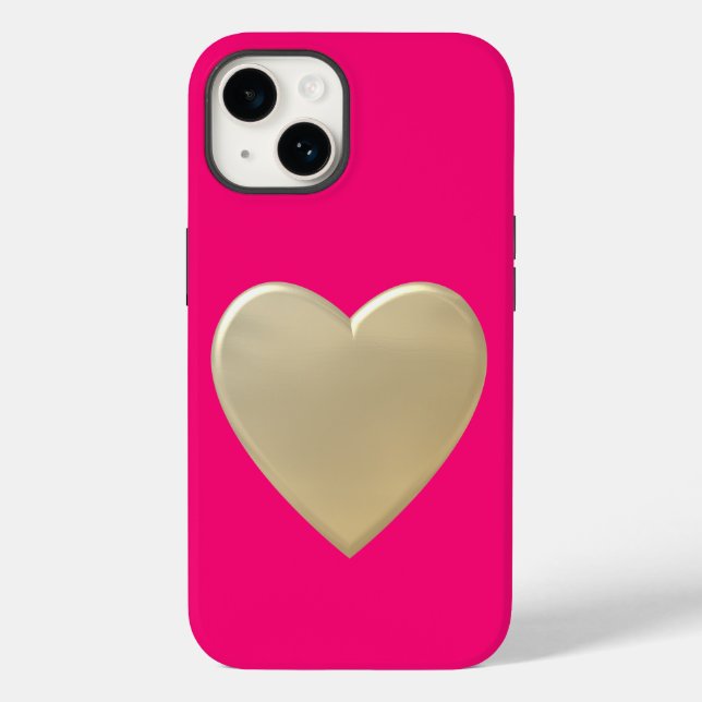Coques Case-Mate iPhone Texture d'art moderne, rose (Verso)