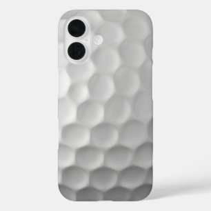 Coque Pour iPhone 16 Texture de balle de golf blanche gaufree
