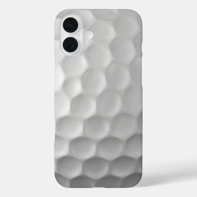 Coques Case-Mate iPhone Texture de balle de golf blanche gaufree (Verso)