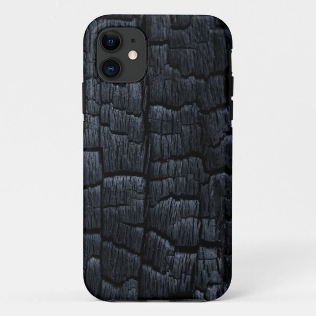 Coques Case-Mate iPhone Texture de bois brûlé (Dos)
