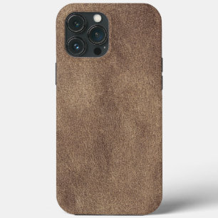 Case-Mate iPhone Case Texture de cuir cognac vintage en détresse