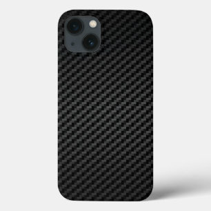 Etui iPhone 13 Texture de fibre de carbone luxueux et solide
