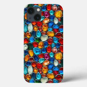 Case-Mate iPhone Case Texture de galets colorés pour un look élégant