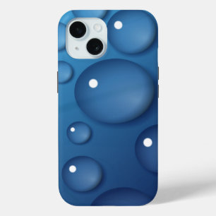 Coque Case-Mate iPhone Texture de goutte d'eau bleue