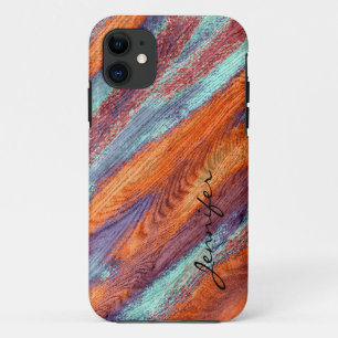 Etui iPhone Case-Mate Texture de grain de bois couleur rétro #2