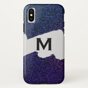 Case-Mate iPhone Case Texture de Jeans bleus (violet)