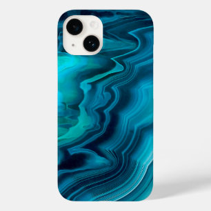Coque Case-Mate iPhone Texture de l'agate vert de mer