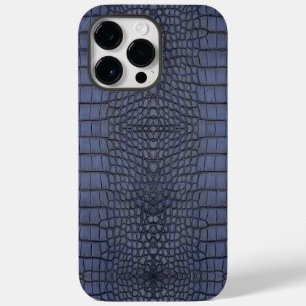 Coque Case-Mate iPhone Texture de l'alligator de cobalt