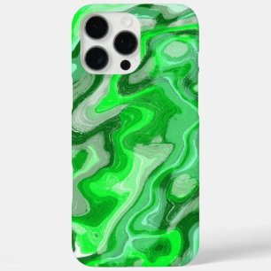 Coque iPhone 16 Pro Max Texture de marbre vert émeraude peinture liquide a