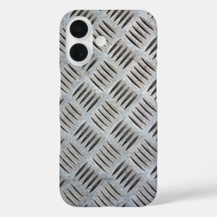 Coque Pour iPhone 16 Texture de plaque métallique