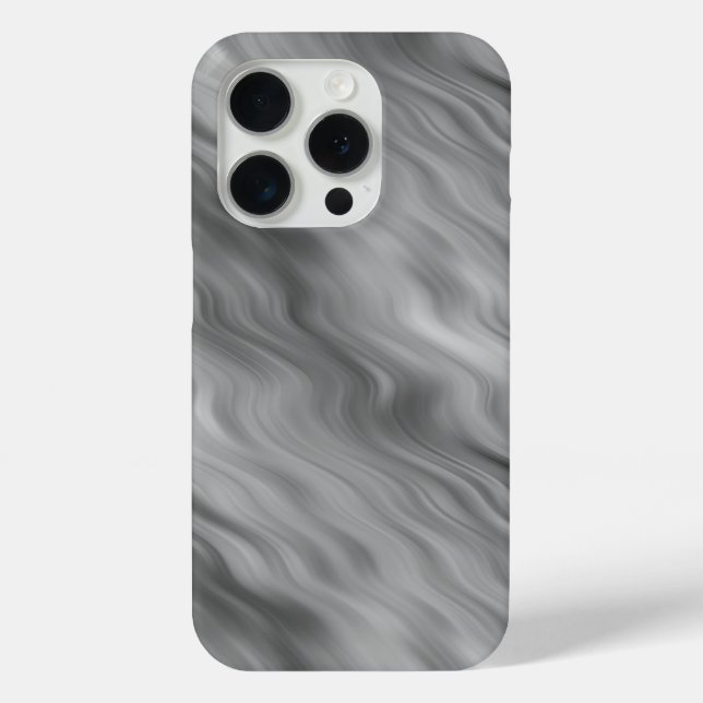 Coques Case-Mate iPhone Texture de vague Rose noir (Verso)