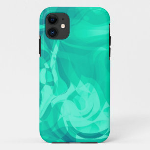 Coque iPhone 11 Texture de verre d'Aqua