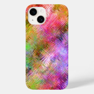 Coque Pour iPhone 14 Texture de verre opale colorée