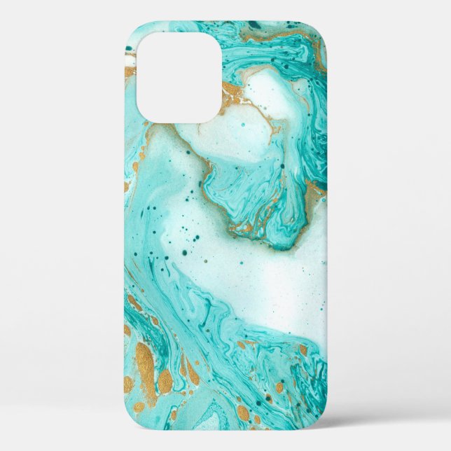 Coques Case-Mate iPhone Texture décorative en marbre. Peinture Abstraite.  (Verso)