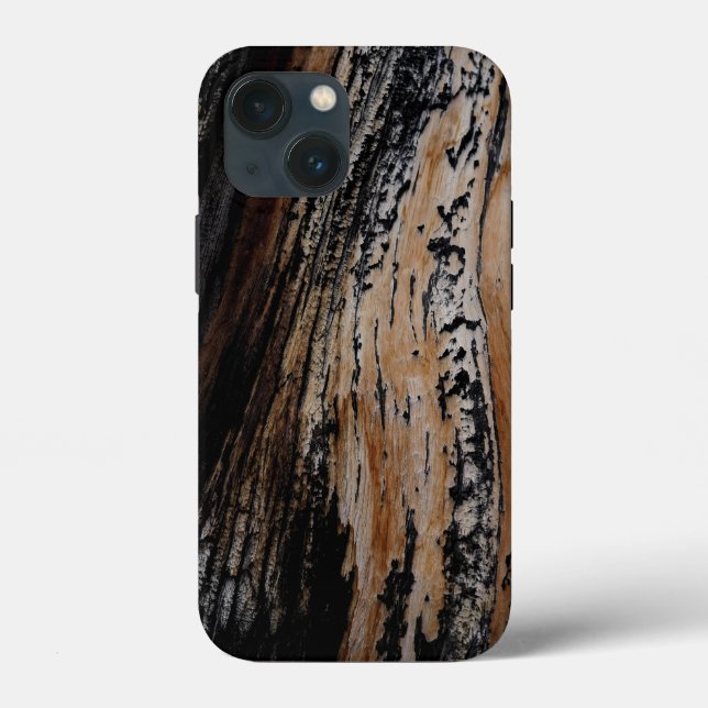 Coques Case-Mate iPhone Texture d'écorce d'arbre brûlé (Verso)
