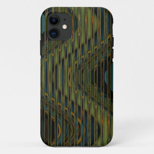 Etui iPhone Case-Mate texture des ondes bleues et jaunes