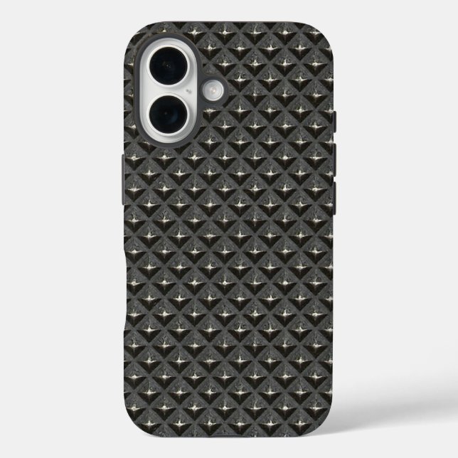 Coques Case-Mate iPhone Texture d'impression de pointes d'acier brut indus (Verso)