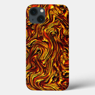 Case-Mate iPhone Case Texture dorée et corail ou rouge vif