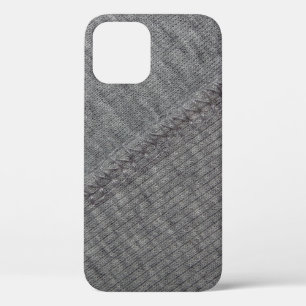 Case-Mate iPhone Case texture du tissu gris avec dessins abstraits et
