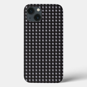 Etui iPhone 13 Texture en acier cloutée