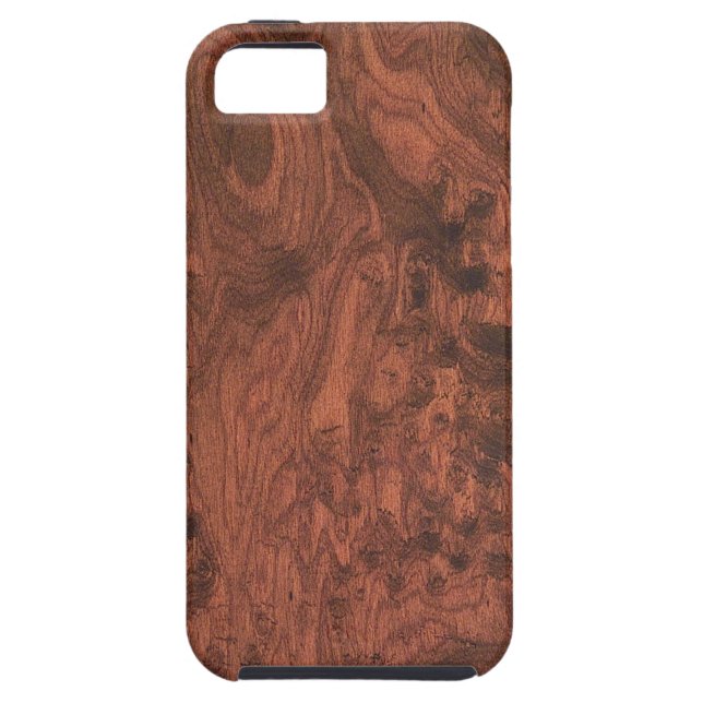 Coques Case-Mate iPhone Texture en bois d'acajou de noeud (Dos)