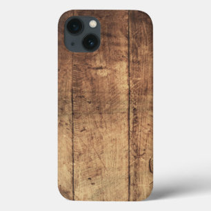 iPhone 13 Case texture en bois rayée par cru frais