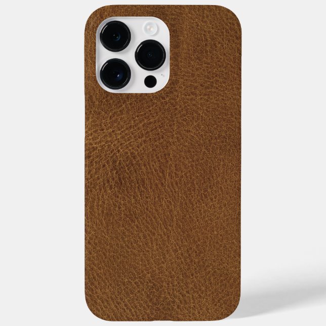 Coques Case-Mate iPhone Texture en cuir Brown (Verso)