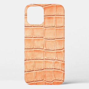 Case-Mate iPhone Case Texture en cuir de crocodile brun clair
