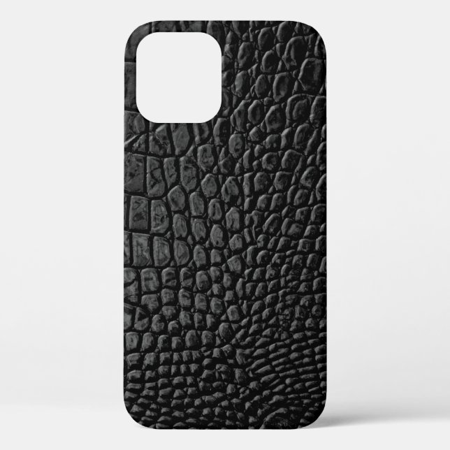 Coques Case-Mate iPhone Texture en cuir noir (Verso)