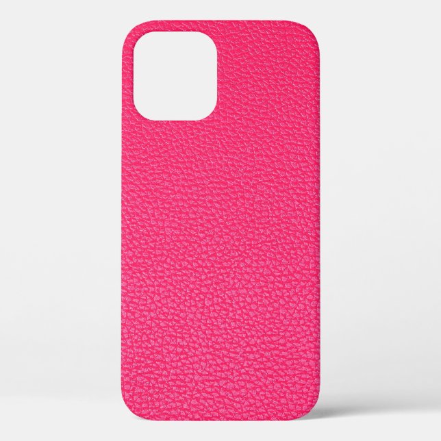 Coques Case-Mate iPhone Texture en cuir rose (Verso)