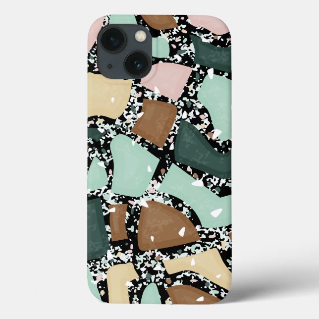 Coques Case-Mate iPhone Texture en granit de marbre (Verso)