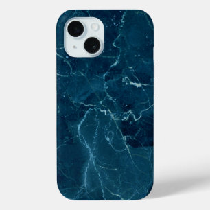 Coque Case-Mate iPhone Texture en marbre bleu marine
