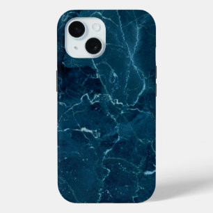 Coque Case-Mate iPhone Texture en marbre bleu marine