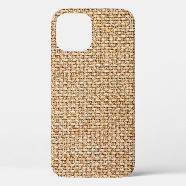 Coques Case-Mate iPhone Texture en vichy tissu jaune vif. (Verso)