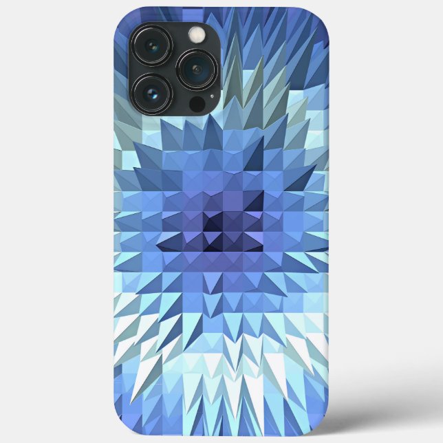 Coques Case-Mate iPhone texture géométrique polygonale abstraite (Verso)