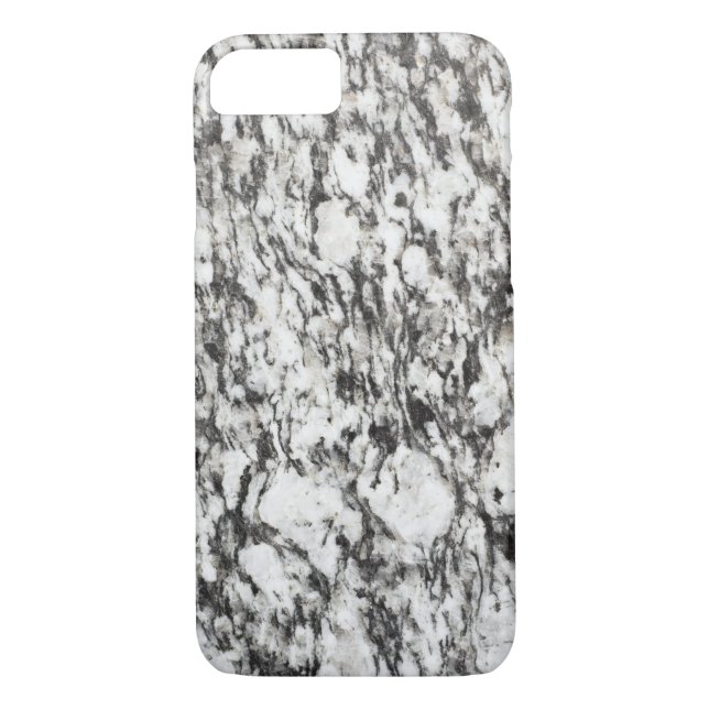Coques Case-Mate iPhone texture granite | Arrière - plan de marbre en noir (Dos)