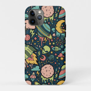 Case-Mate iPhone Case Texture Motifs Aliens Rockets Space