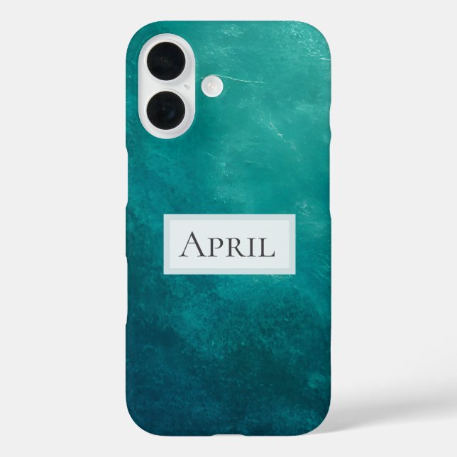 Coques Case-Mate iPhone Texture Ombré Turquoise Foncé (Verso)