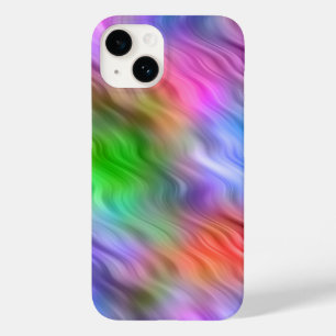 Coque Case-Mate iPhone Texture ondulée Fleur sauvage colorée
