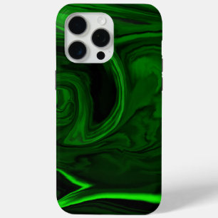 Coque Case-Mate iPhone texture pierre de malachite verte
