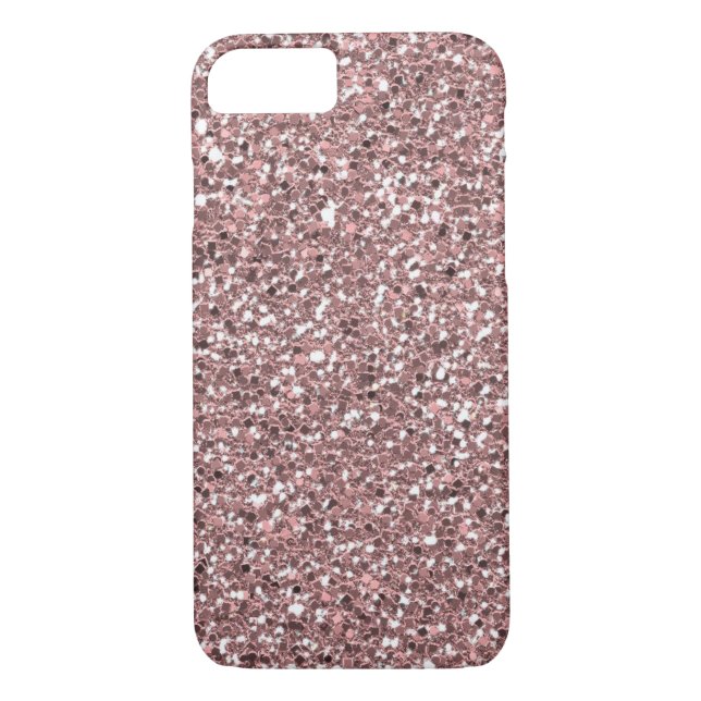 Coques Case-Mate iPhone Texture rose Luxe de parties scintillantes (Dos)