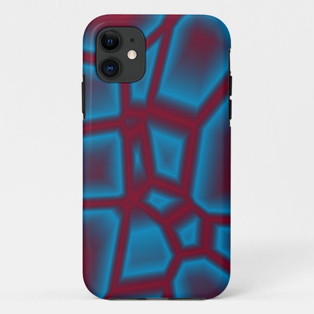 Coques Case-Mate iPhone texture rouge et bleue (Dos)